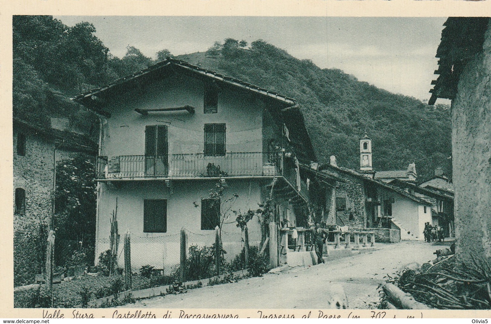 VALLE STURA - CASTELLETTO DI ROCCASPARVERA - INGRESSO AL PAESE - Cuneo