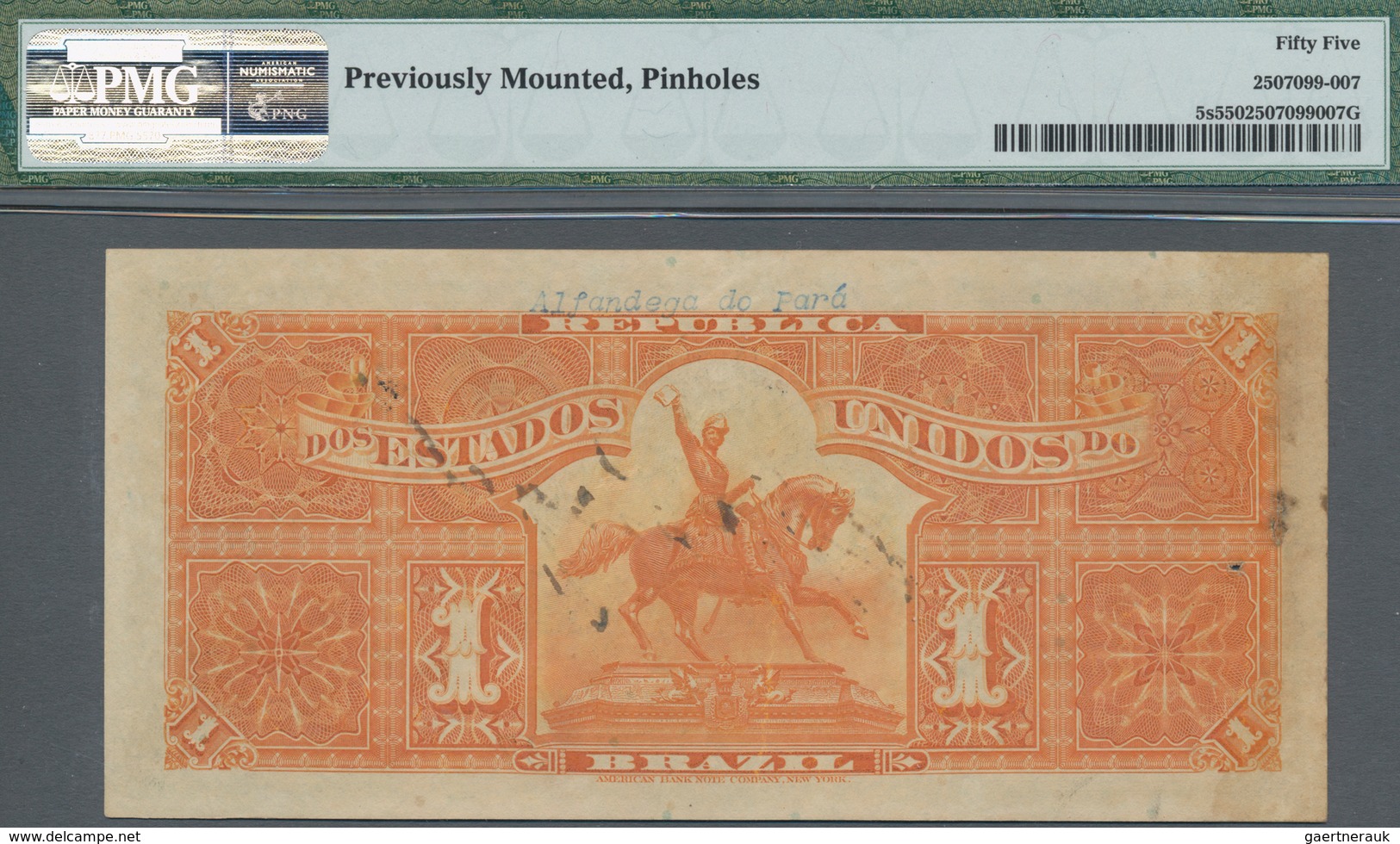 Brazil / Brasilien: Thesouro Nacional 1 Mil Reis ND(1917) SPECIMEN, P.5s, Lightly Yellowed Paper, Pr - Brasil