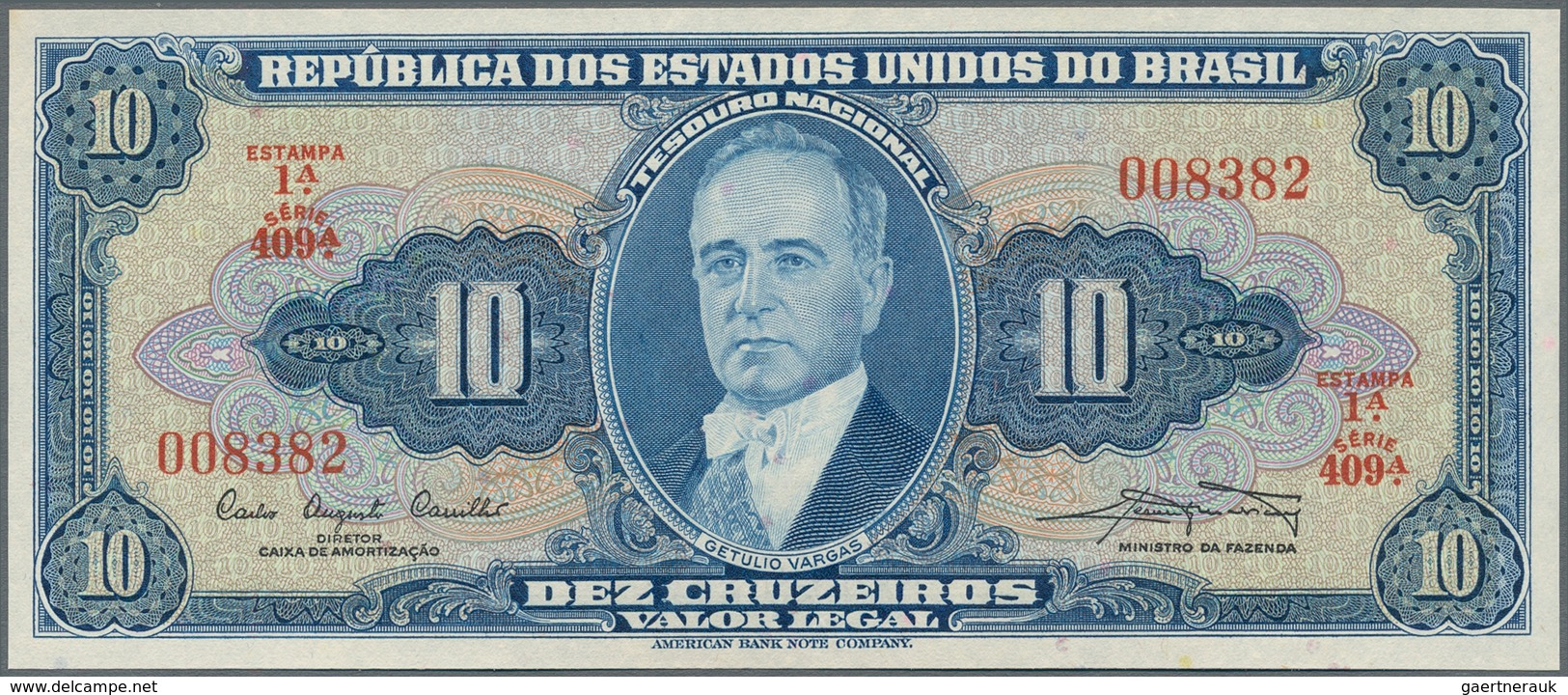 Brazil / Brasilien: Nice Lot With 17 Banknotes Series 1961-1990 Starting With 10 Cruzeiros ND(1961) - Brazil