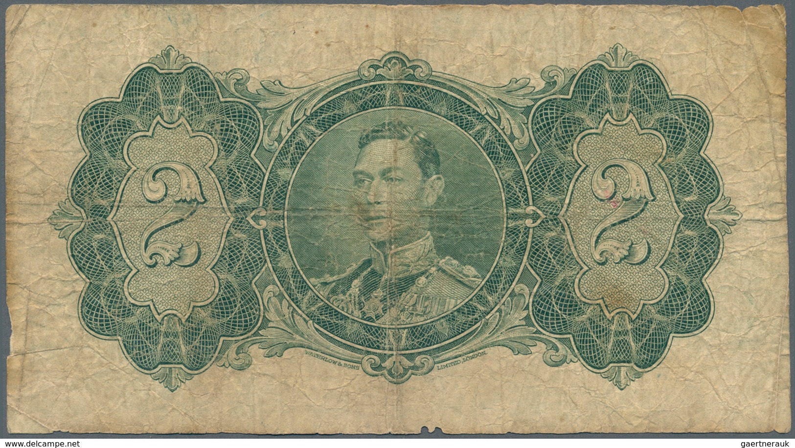 British Guiana / Britisch Guayana: 2 Dollars 1938 P. 13b, Seldom Seen Note In Used Condition, With S - Guyana
