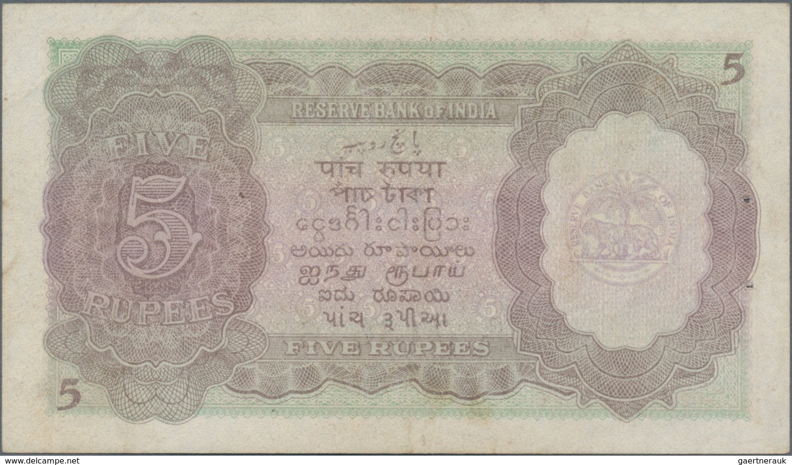 Burma / Myanmar / Birma: Lot With 4 Banknotes 1, 5, 10 And 100 Rupees ND(1947), All With Overprint “ - Myanmar