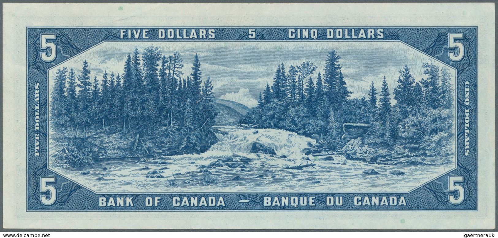 Canada: 5 Dollars 1954 "Devil's Face Hair Style" Issue With Signature Coyne & Towers, P.68a, Highly - Kanada