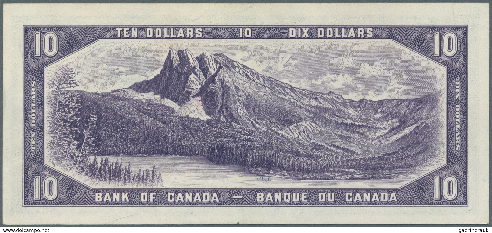 Canada: 10 Dollars 1954 "Devil's Face Hair Style" Issue With Signature Coyne & Towers, P.69a, Highly - Kanada