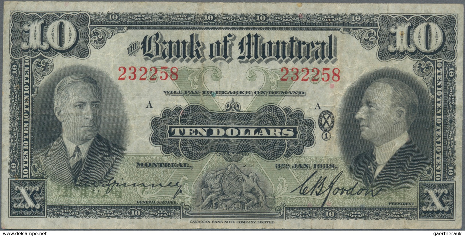 Canada: The Dominion Bank 5 Dollars 1938 P.S561 (VF) And The Bank Of Montreal 10 Dollars 1938 P.S562 - Kanada