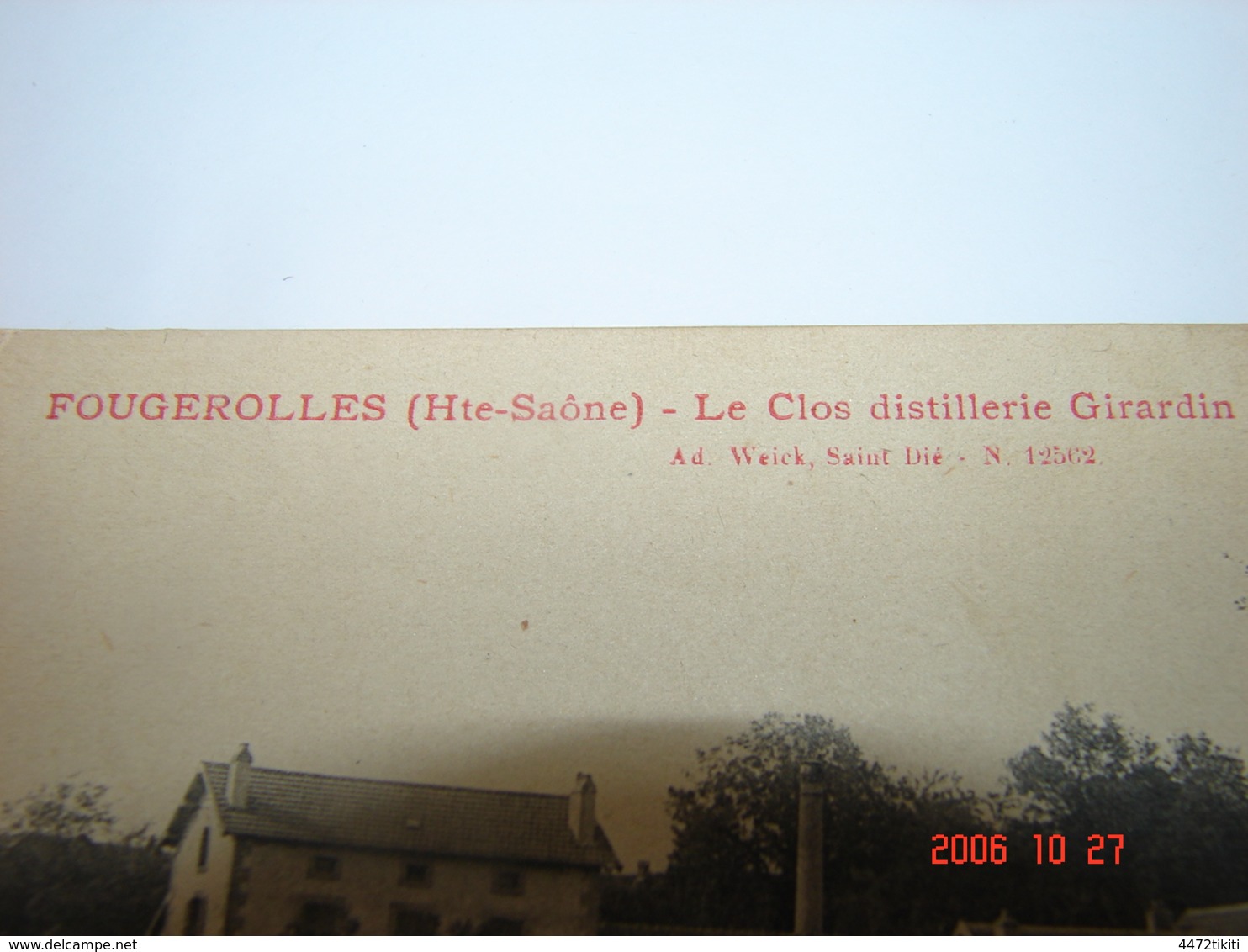 C.P.A.- Fougerolles (70) - Le Clos Distillerie Girardin - 1922 - SUP (BJ 91) - Autres & Non Classés