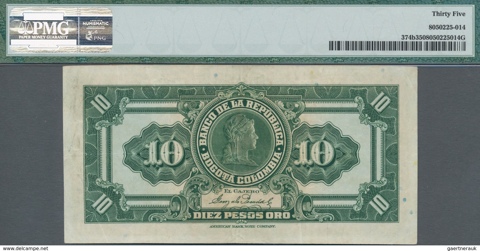 Colombia / Kolumbien: Set With 3 Banknotes 10 Centavos 1888 Banco Nacional P.211 (VG), 1 Peso 1915 B - Kolumbien