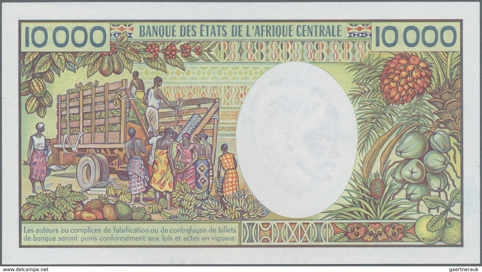 Congo / Kongo: Banque Centrale Des États Del'Afrique Centrale - République Populaire Du Congo 10.000 - Ohne Zuordnung
