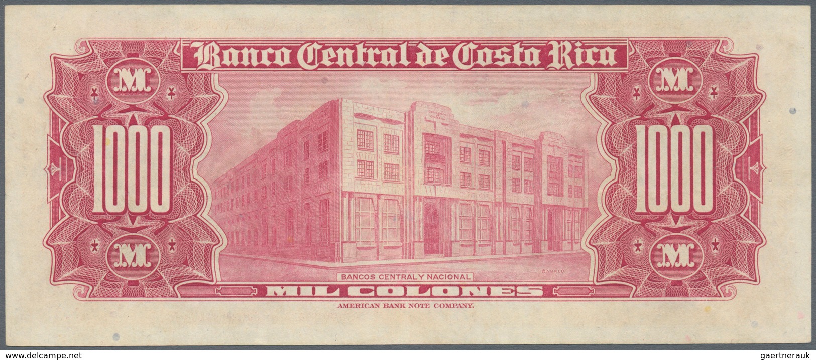 Costa Rica: 1000 Colones 1974 P. 226c, Light Folds And Handling In Paper, No Holes Or Tears, Crispne - Costa Rica