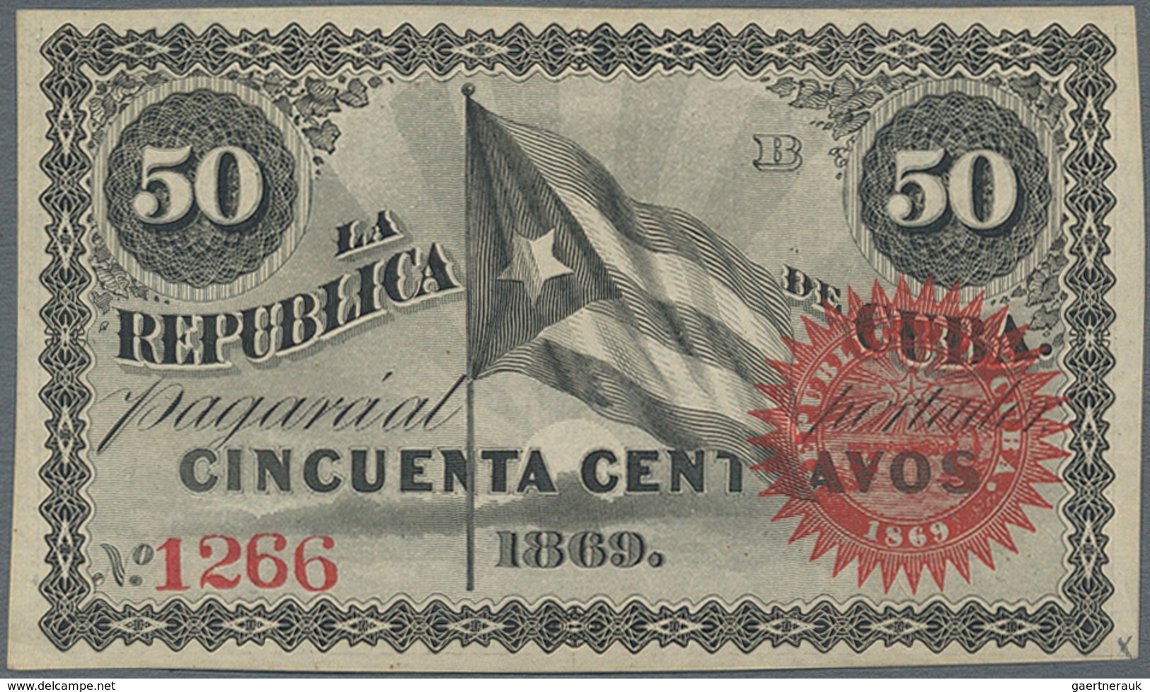 Cuba: Very Nice Set With 24 Banknotes Containing 50 Pesos 1896 LA REPUBLICA DE CUBA P.54 In XF, 10 C - Cuba