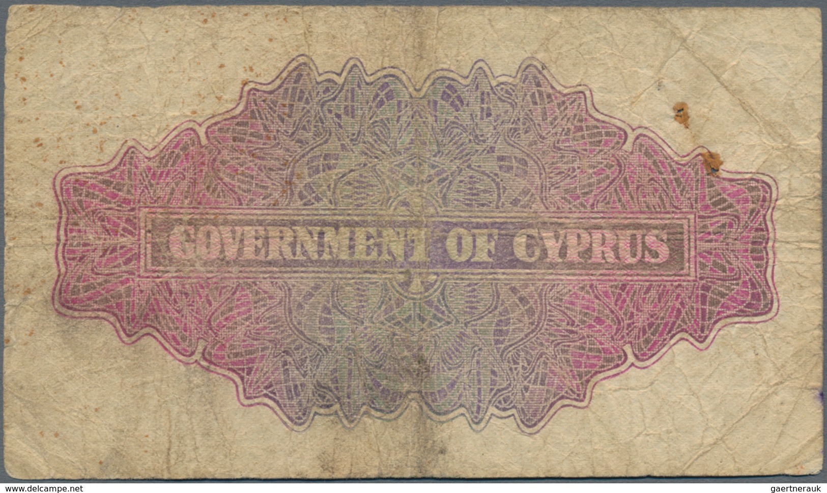 Cyprus / Zypern: Pair With 2 Shillings 1946 And 5 Shillings 1944, P.21, 22, Both In Almost Well Worn - Zypern