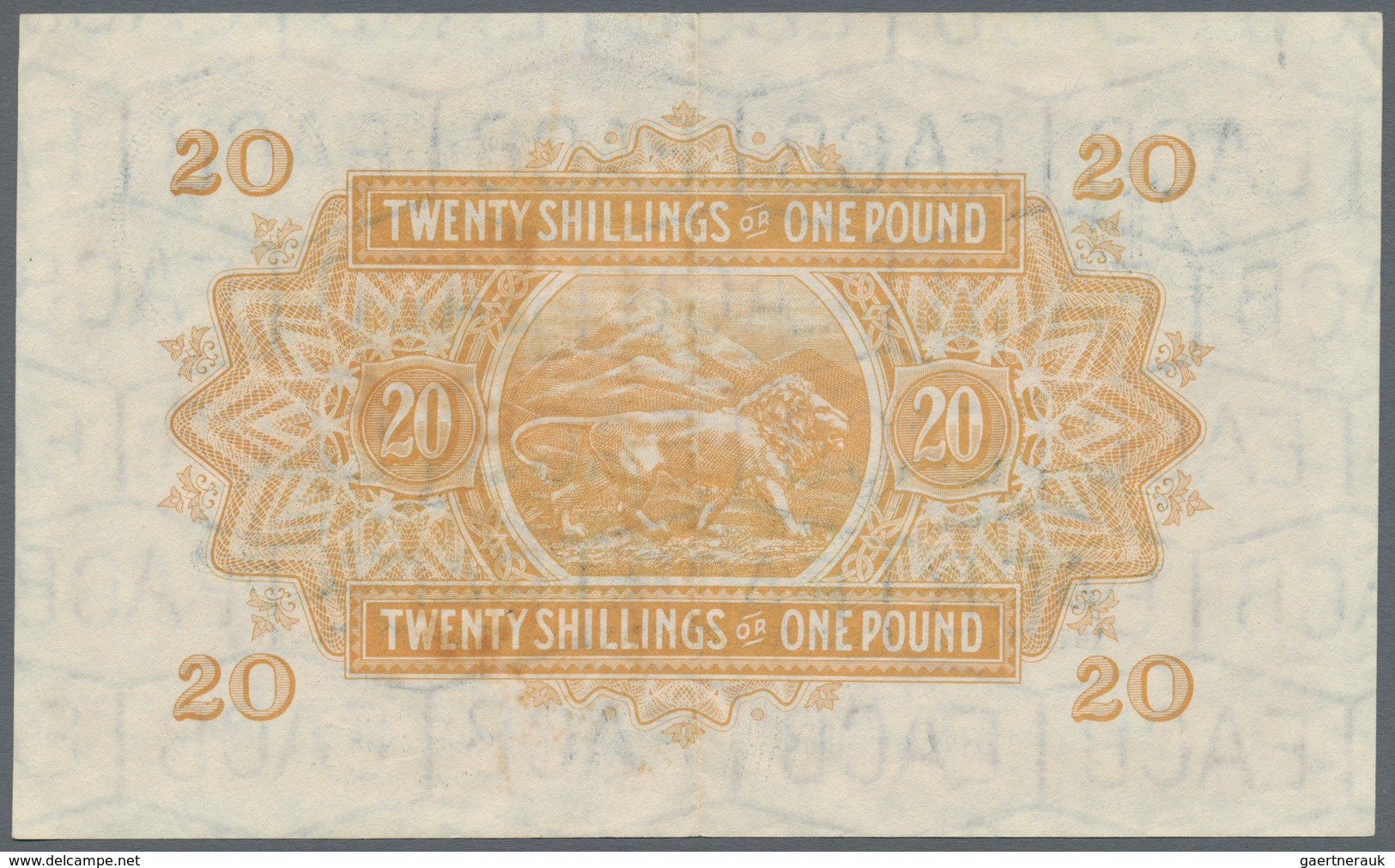 East Africa / Ost-Afrika: The East African Currency Board 20 Shillings 1956, Queen Elizabeth II At R - Sonstige – Afrika