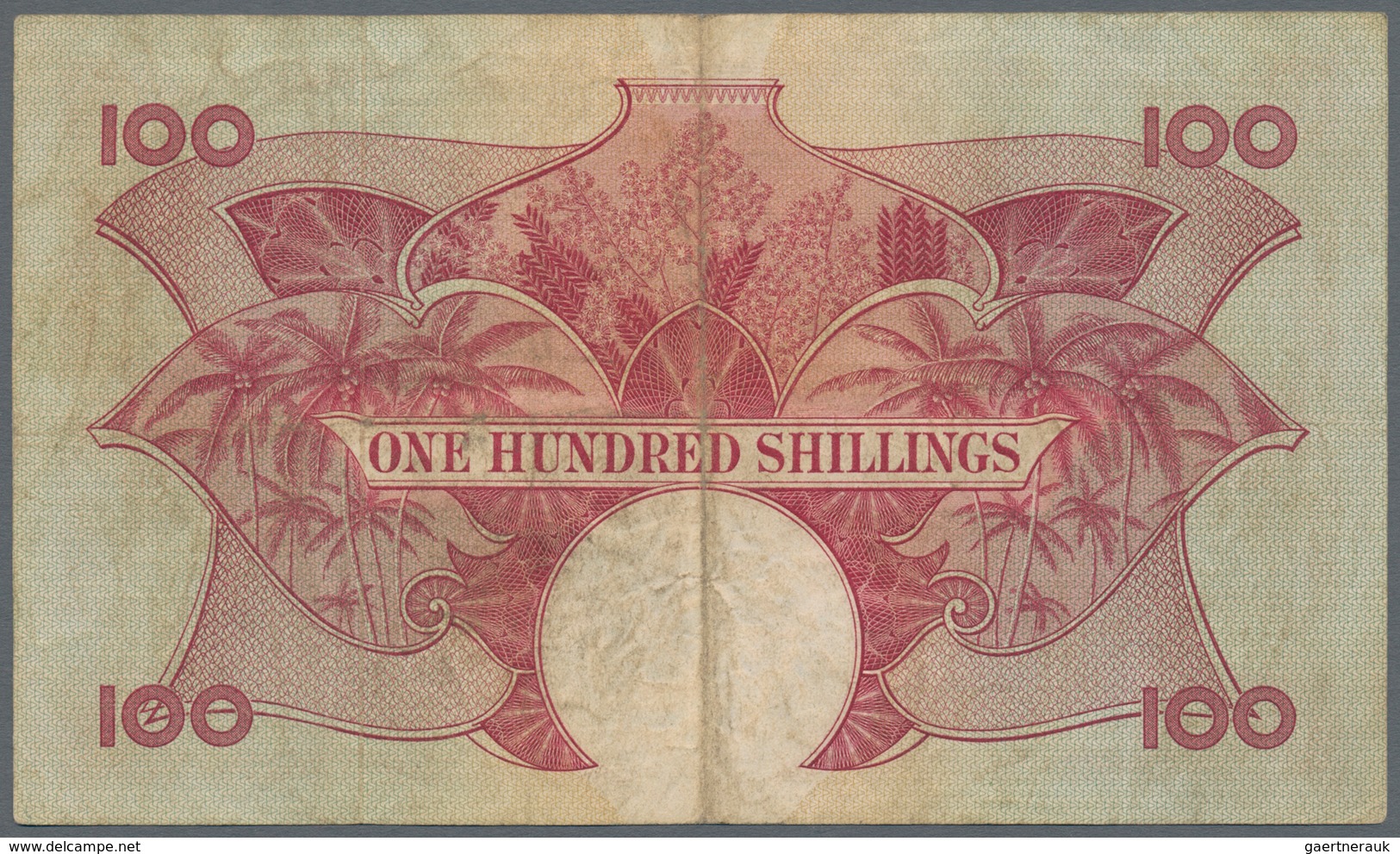 East Africa / Ost-Afrika: East African Currency Board 100 Shillings ND(1958-60), Queen Elizabeth II - Altri – Africa