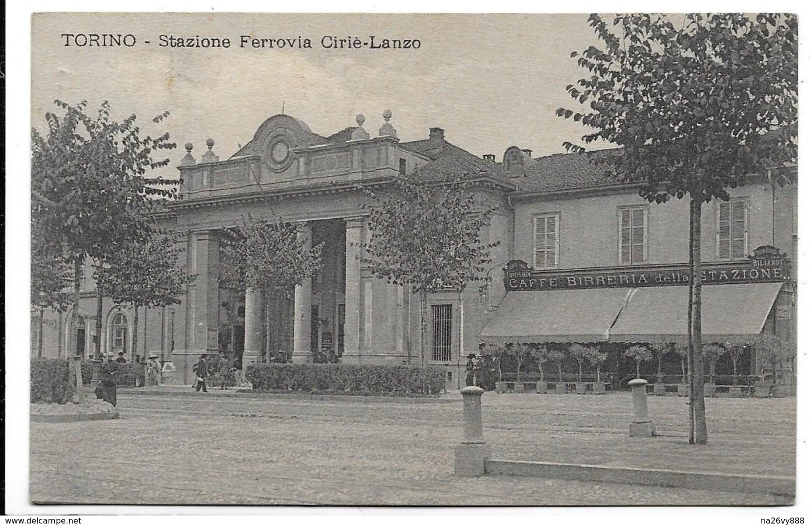 Torino - Stazione Ferroviaria Ciriè-Lanzo. Caffè Birreria Della Stazione. - Trasporti