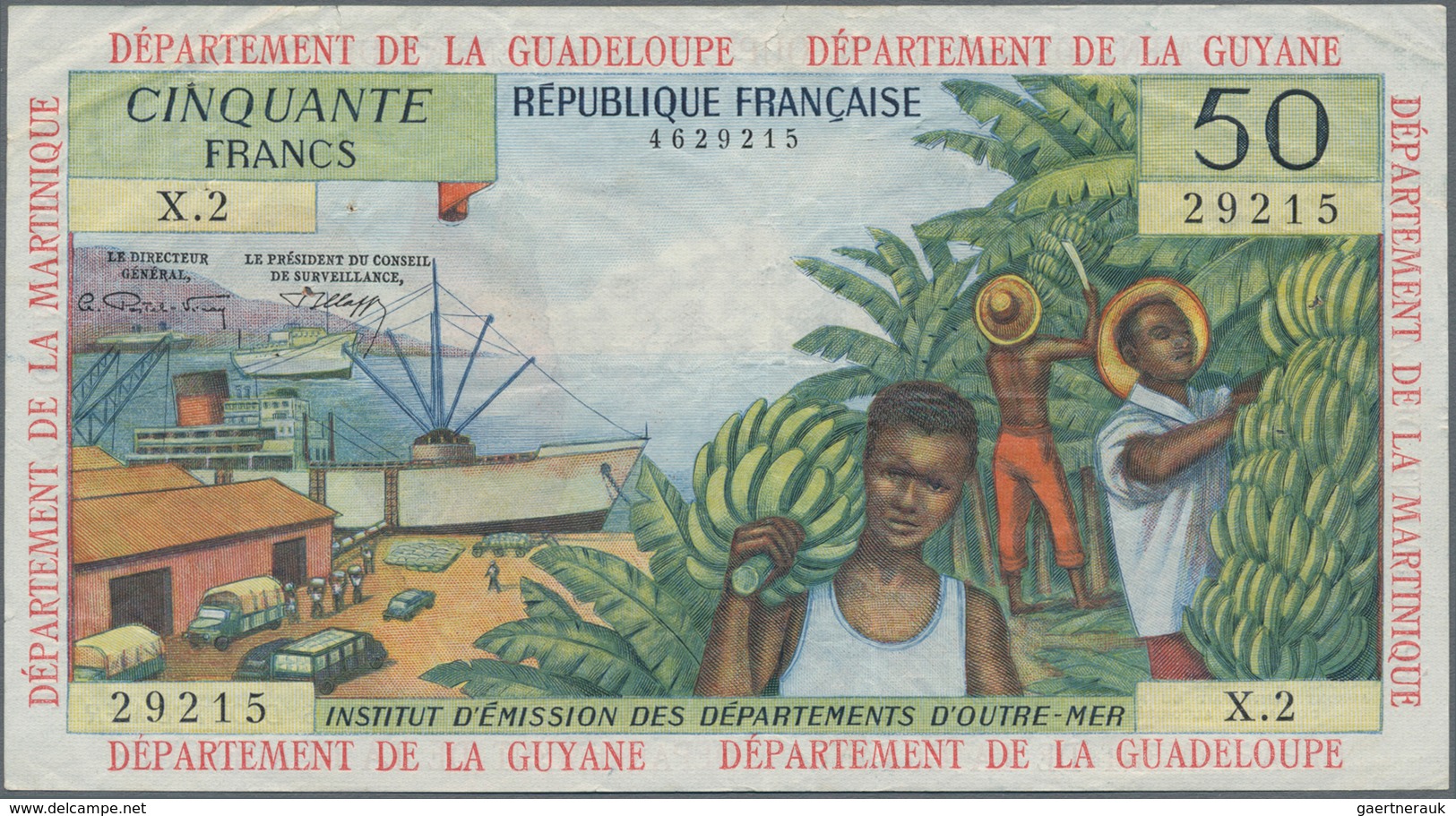 French Antilles / Französische Antillen: Institut D'Émission Des Départements D'Outre-Mer 50 Francs - Other - America