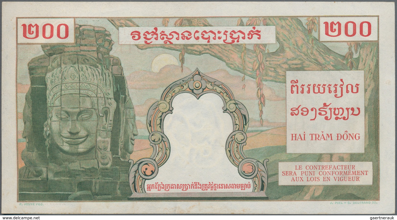 French Indochina / Französisch Indochina: Institut D'Émission Des États Du Cambodge, Du Laos Et Du V - Indochina