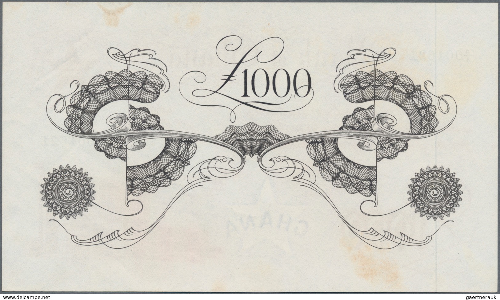 Ghana: Bank Of Ghana 1000 Pounds 1958, P.4, Unfolded With A Few Minor Creases And Tiny Spots. Condit - Ghana