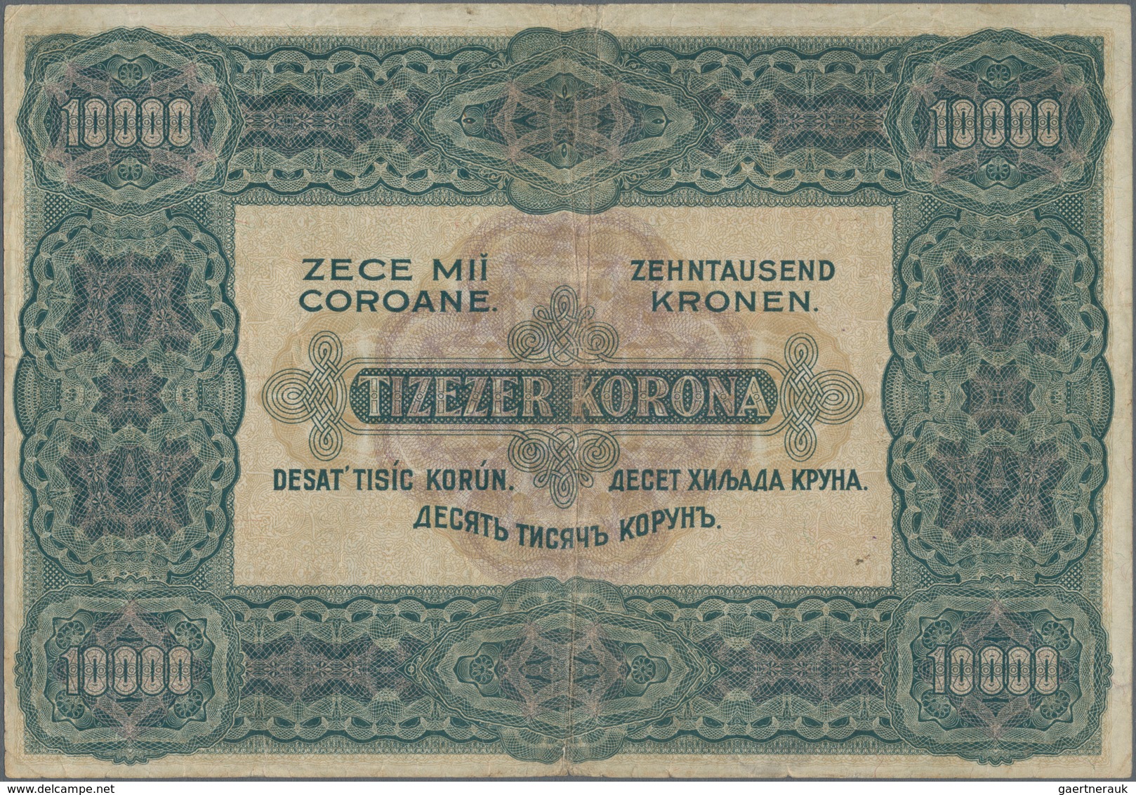 Hungary / Ungarn: 10.000 Korona 1920, P.68, Still Nice With Margin Splits And Tiny Border Tears. Con - Hungary