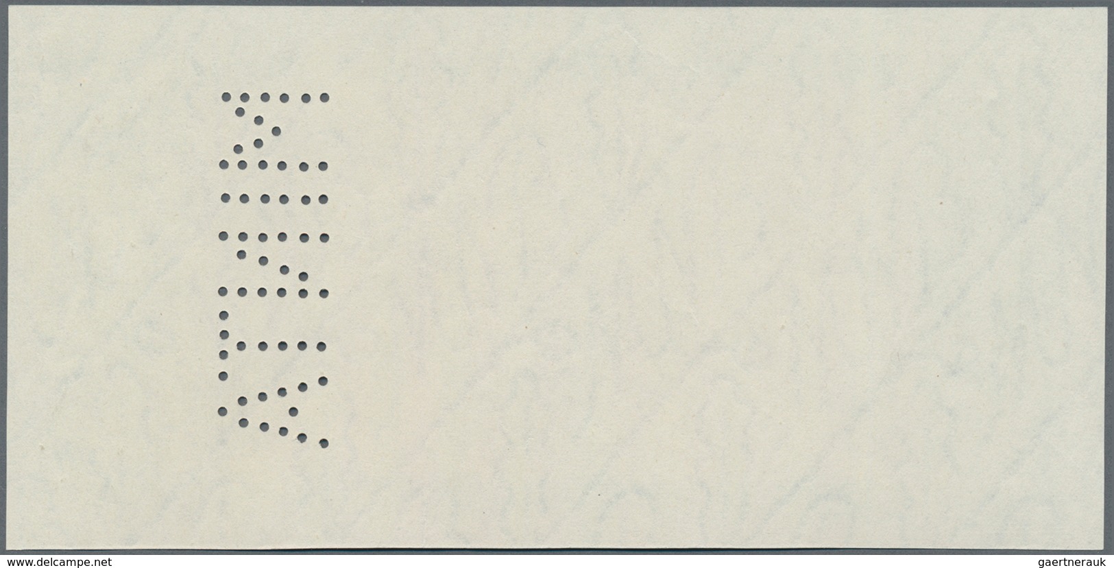 Hungary / Ungarn: 10 Pengö 1926 Reverse Proof Specimen With Perforation "MINTA", Only Yellow And Gre - Ungarn