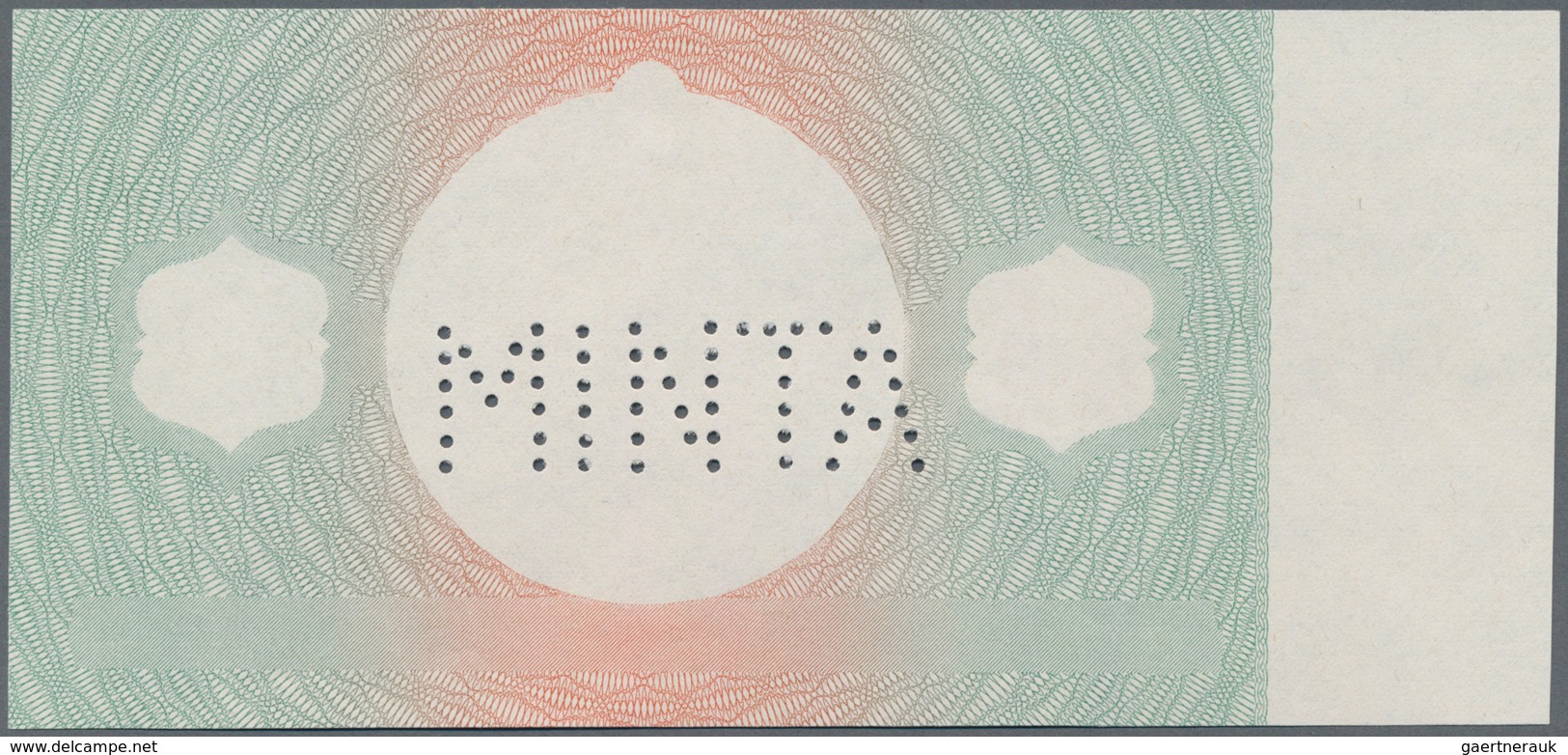 Hungary / Ungarn: 20 Pengö 1941 Reverse Proof Specimen With Perforation "MINTA", Multicolored Withou - Hungary