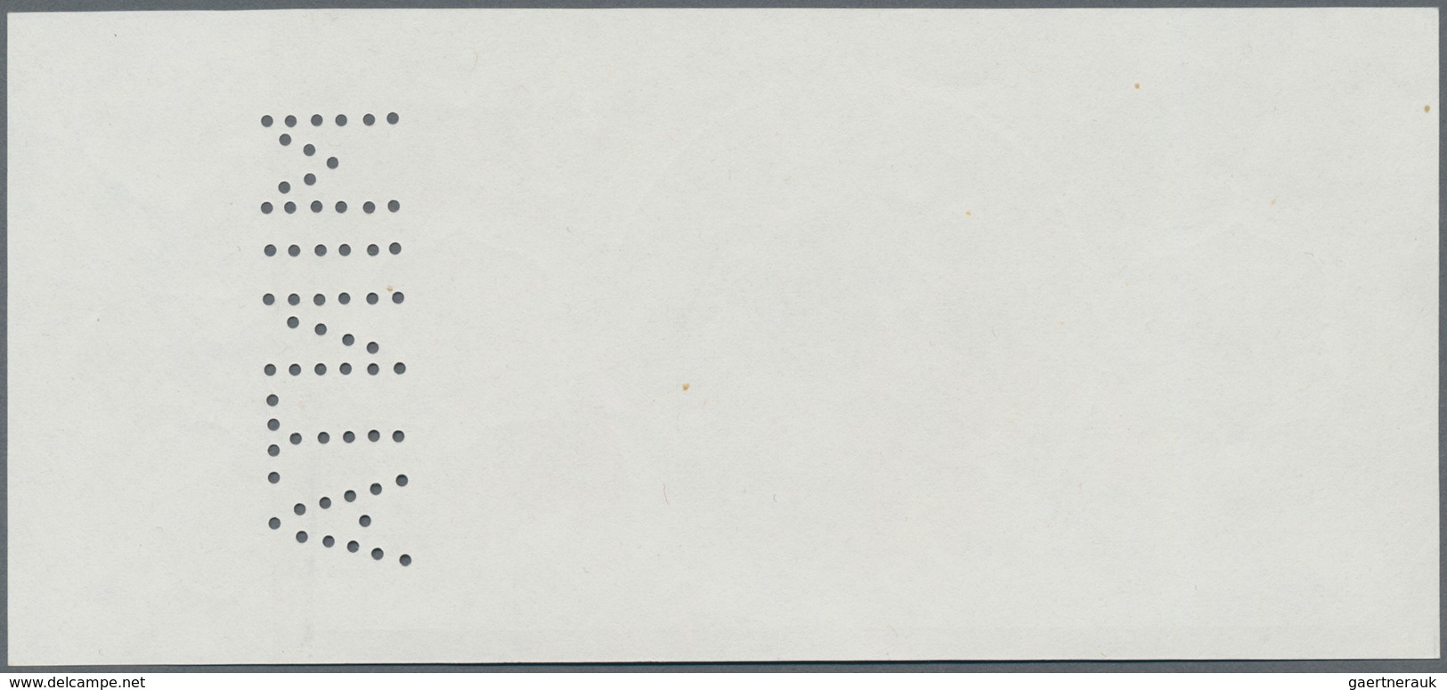 Hungary / Ungarn: 20 Pengö 1941 Reverse Proof Specimen With Perforation "MINTA", Grey Underprint Col - Hungary