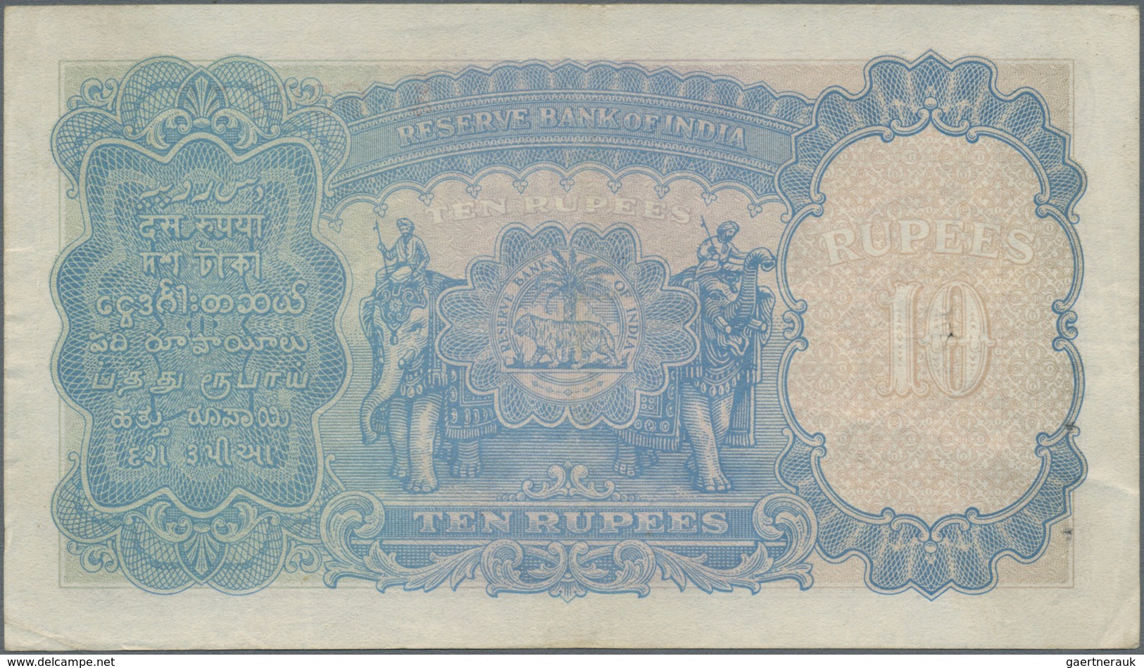 India / Indien: Set Of 2 Notes 10 Rupees ND P. 19a,b, Both In Similar Condition With Light Folds And - Indien