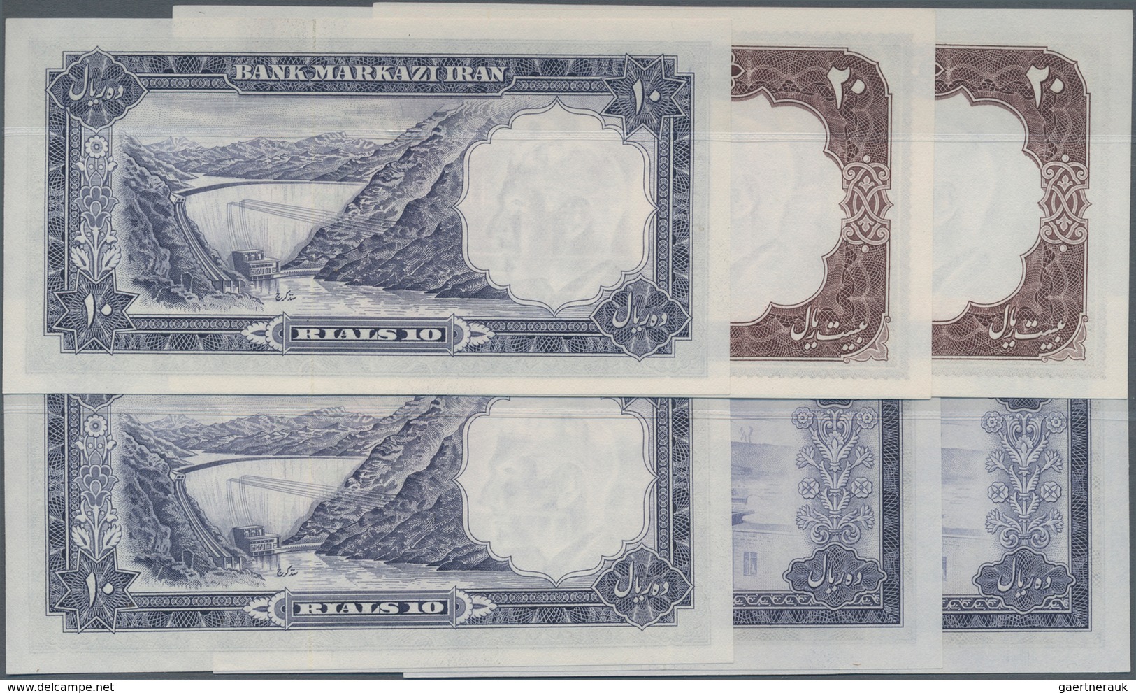 Iran: Bank Melli Iran Pair Of The 10 Rials SH1333 P.64 In UNC, Bank Melli Iran Pair Of The 10 And Pa - Iran