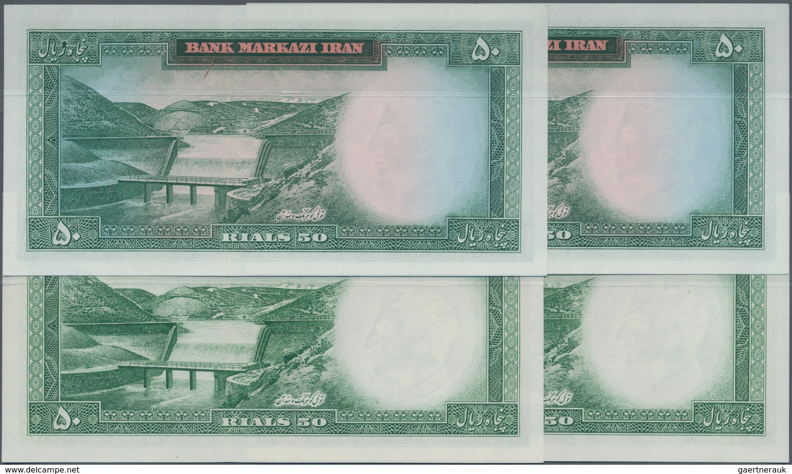 Iran: Bank Melli Iran Pair Of The 50 Rials SH1333 P.66 In UNC And Bank MArkazi Iran Pair Of The 50 R - Iran