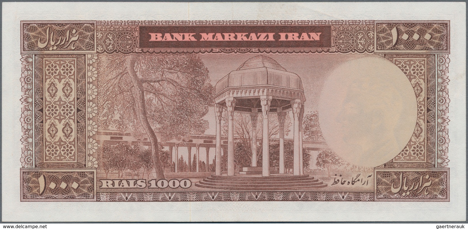 Iran: Bank Markazi Iran, Pair Of The 1000 Rials SH1341 (1962) (F) And 1000 Rials ND(1971-73) P.94 In - Iran