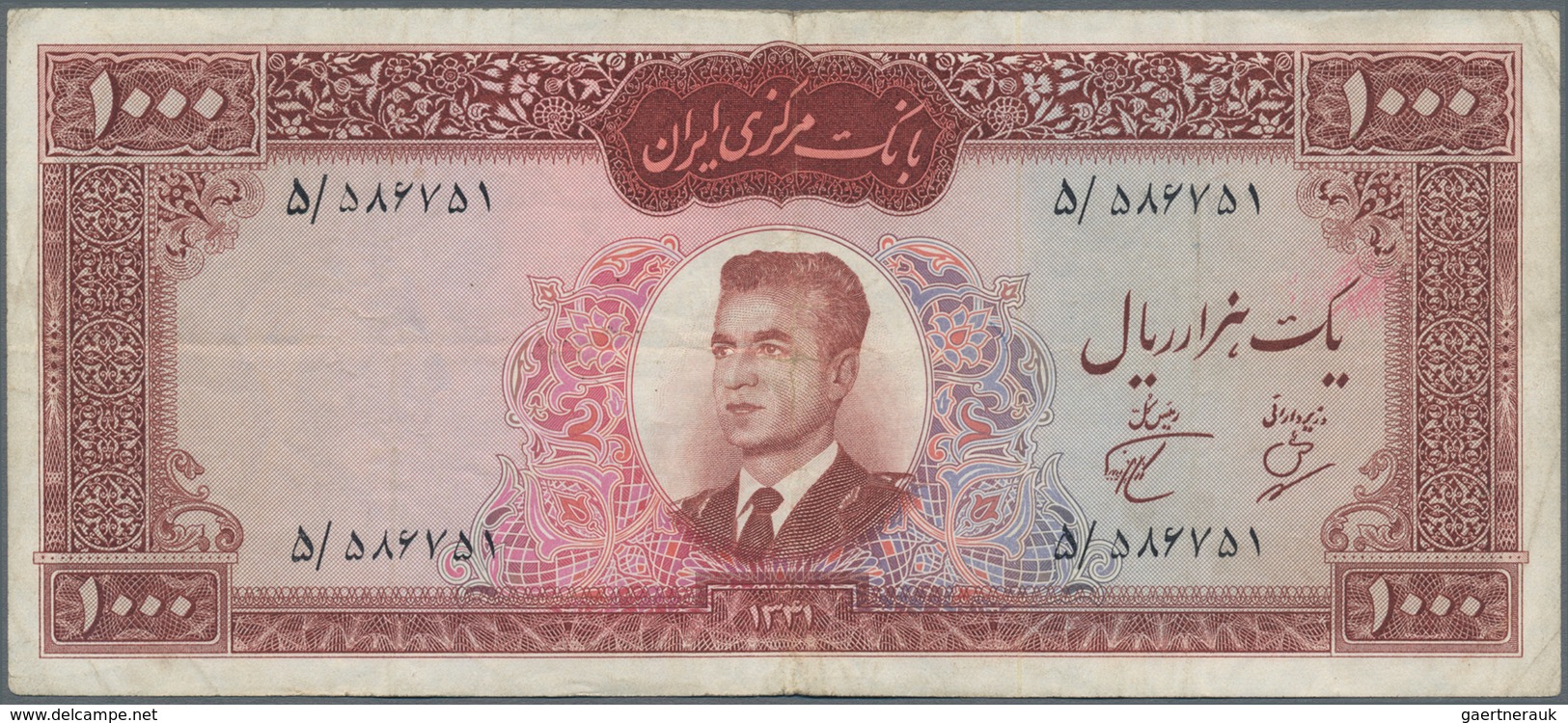 Iran: Bank Markazi Iran, Pair Of The 1000 Rials SH1341 (1962) (F) And 1000 Rials ND(1971-73) P.94 In - Iran