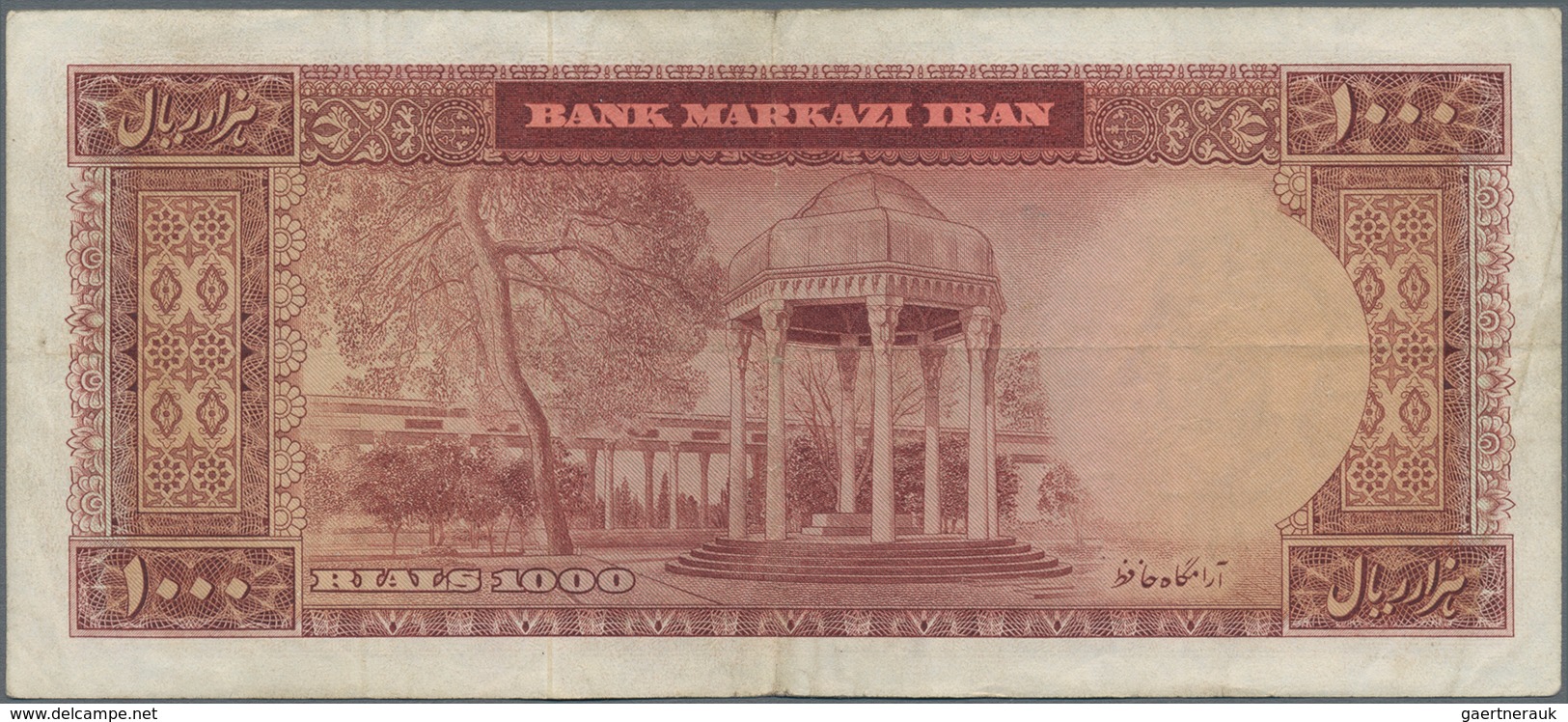 Iran: Bank Markazi Iran, Pair Of The 1000 Rials SH1341 (1962) (F) And 1000 Rials ND(1971-73) P.94 In - Iran