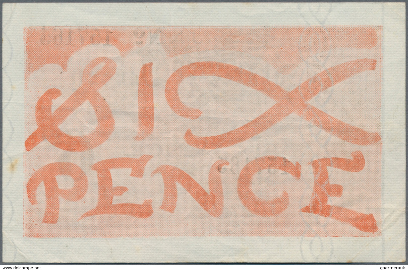 Jersey: States Of Jersey 6 Pence ND(1942), P.1a, Still Nice With Bright Colors, Some Folds And A Few - Other & Unclassified