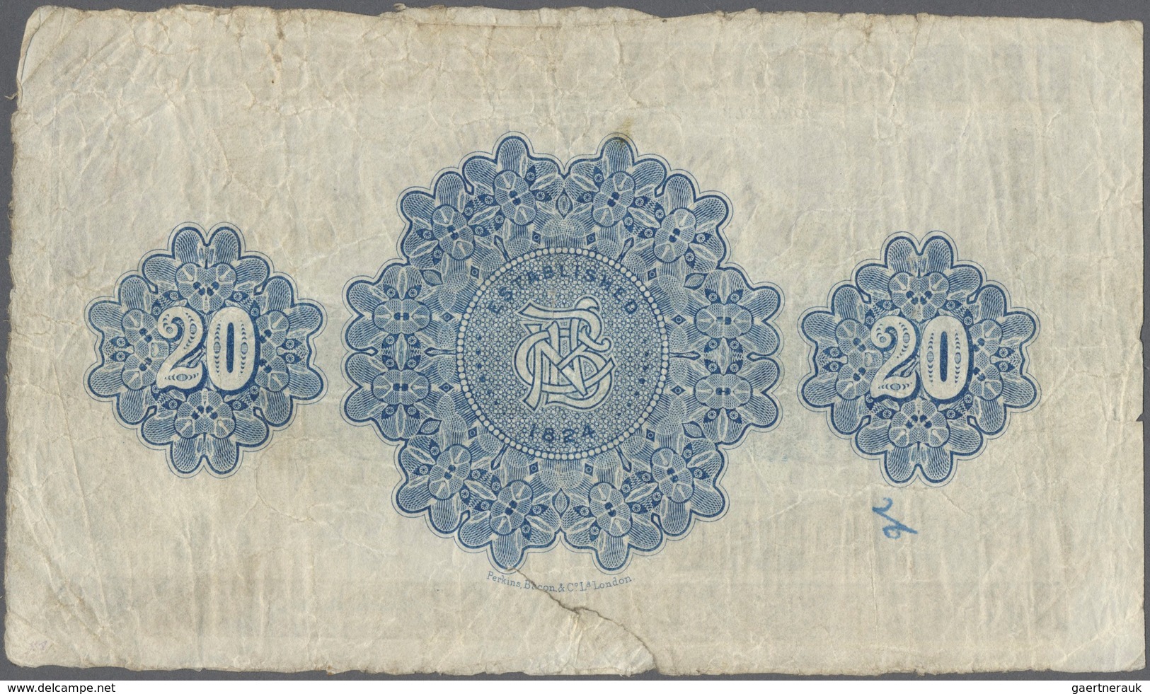 Northern Ireland / Nordirland: 20 Pounds 1921 P. 174, Northern Bank Limited, Used With Folds And Cre - Sonstige & Ohne Zuordnung