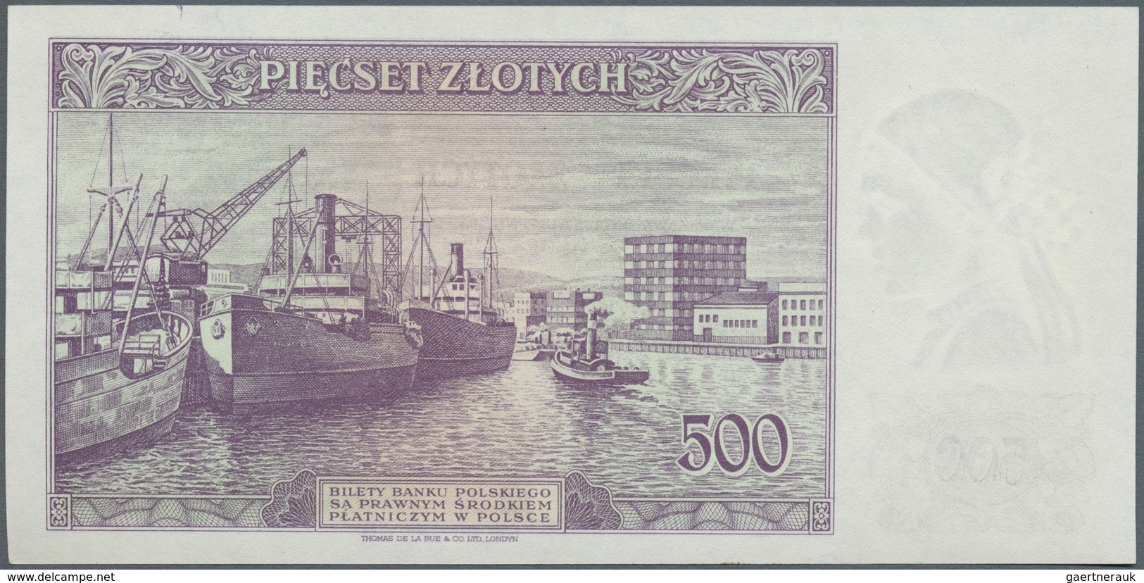 Poland / Polen: 500 Zlotych 1939 Remainder, P.86r In Perfect UNC Condition. Very Rare! - Poland