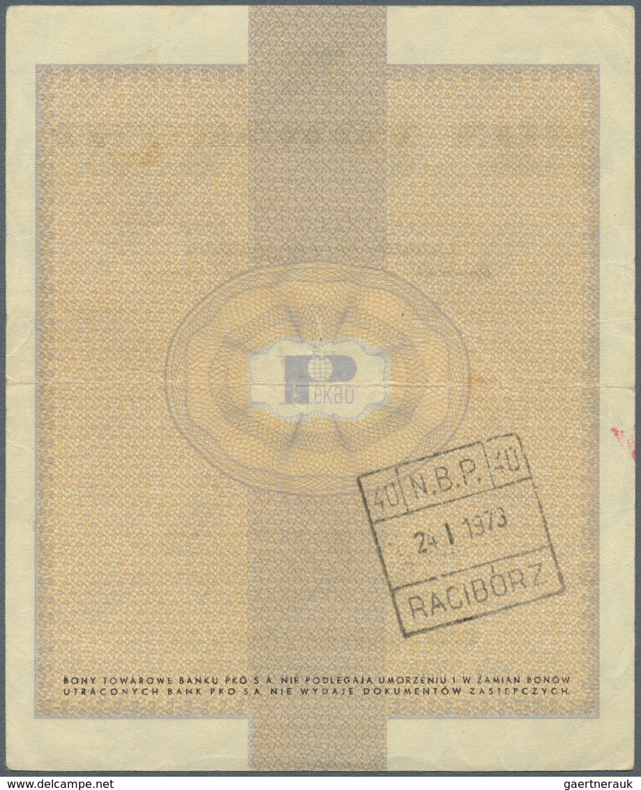 Poland / Polen: Bon Towarowy 100 Dollars 1960, P.FX20 In Nice Used Condition With Minor Stains, Seve - Polen