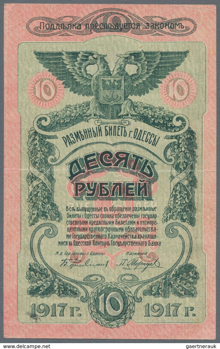 Russia / Russland: South Russia and Rostov on Don set with 13 Banknotes comprising for example Odess