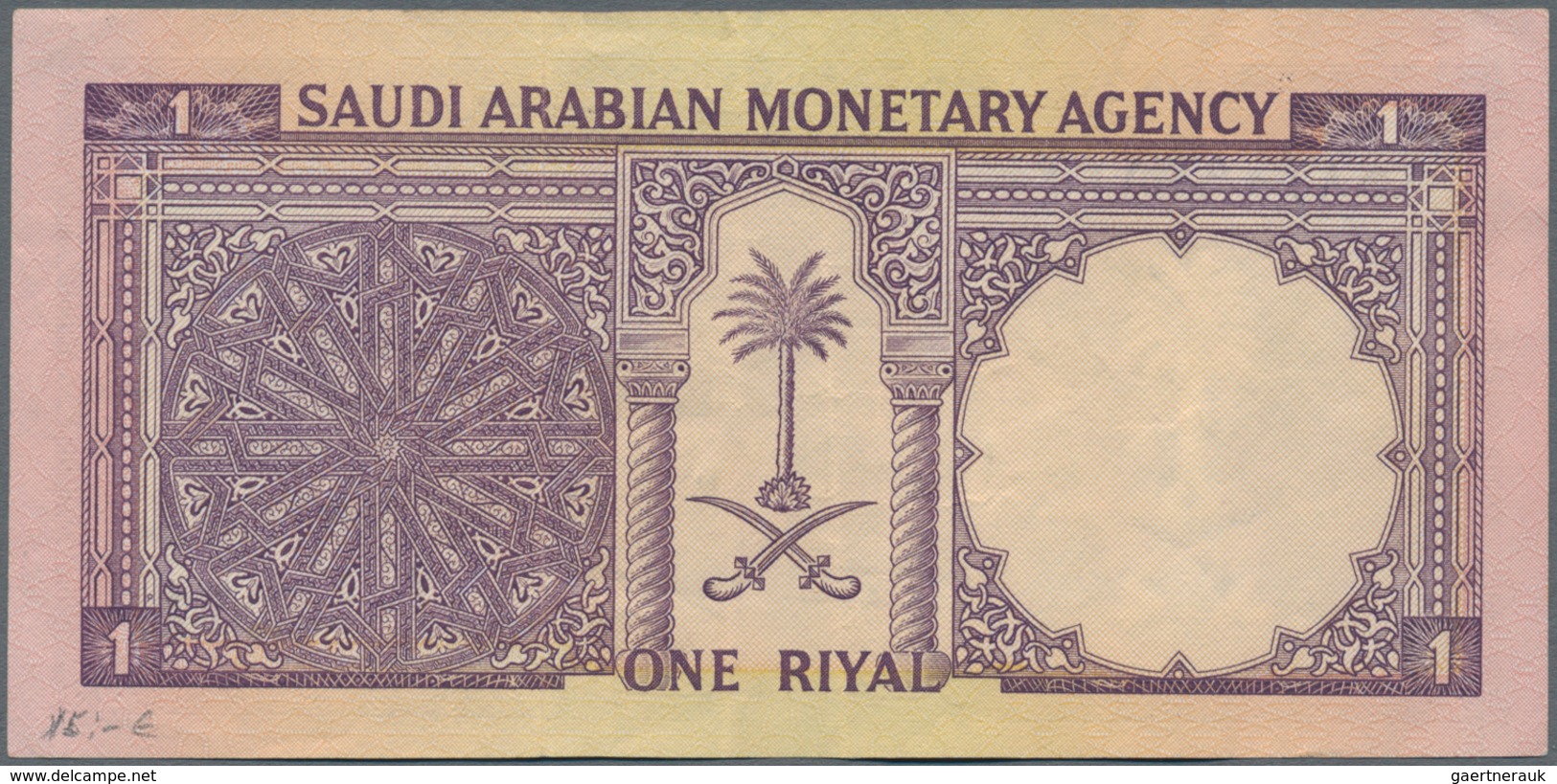 Saudi Arabia  / Saudi Arabien: Lot With 3 Banknotes 5 Riyals 1954 P.3 (F-), 5 Riyals 1961 P.7a(F+) A - Saudi-Arabien