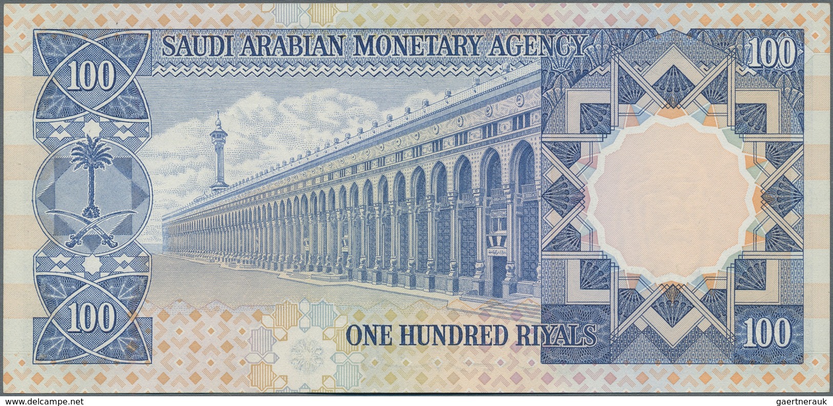 Saudi Arabia  / Saudi Arabien: 100 Riyals AH1379 (1976), P.20, Excellent Condition With A Soft Verti - Saudi-Arabien