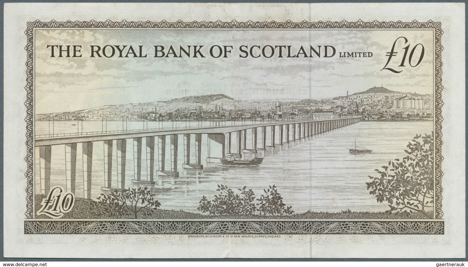 Scotland / Schottland: The Royal Bank Of Scotland 10 Pounds 1969 P. 331, Light Center Fold And Light - Sonstige & Ohne Zuordnung