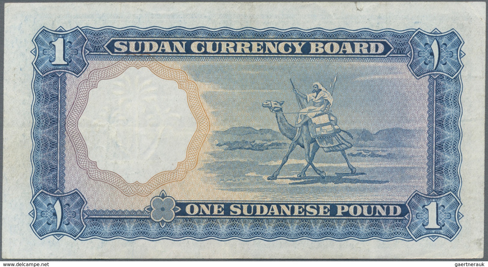 Sudan: Sudan Currency Board 1 Pound 1956 SPECIMEN, P.3 In VF Condition - Sudan