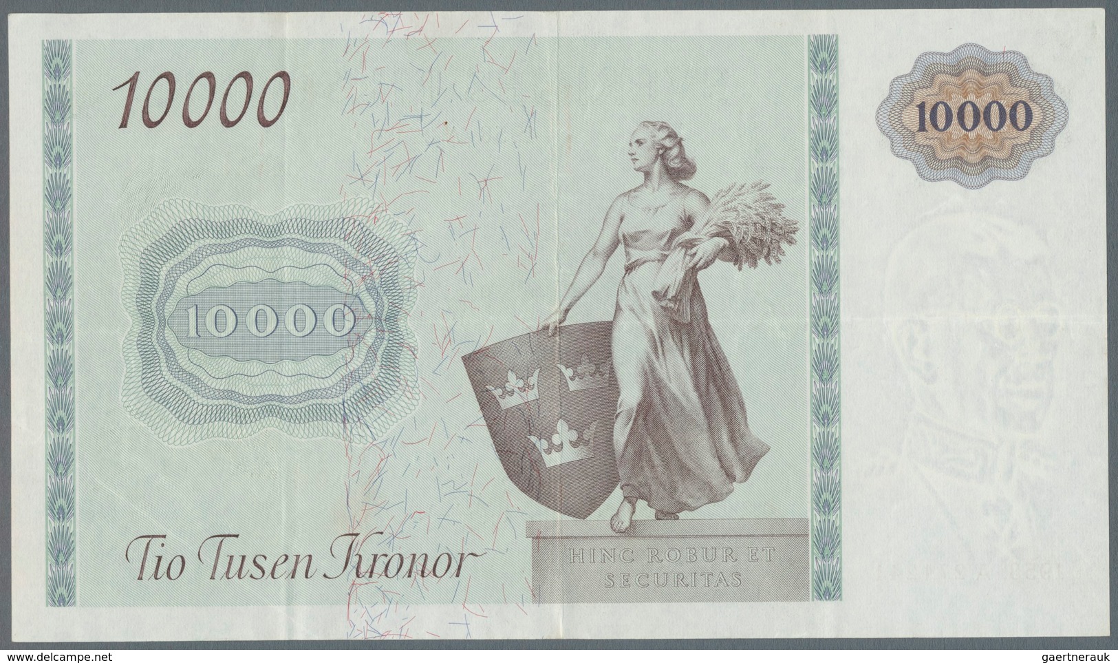 Sweden / Schweden: 10.000 Kronor 1958, P.56, Highest Denomination Of The Swedish Kronor And A Highli - Sweden