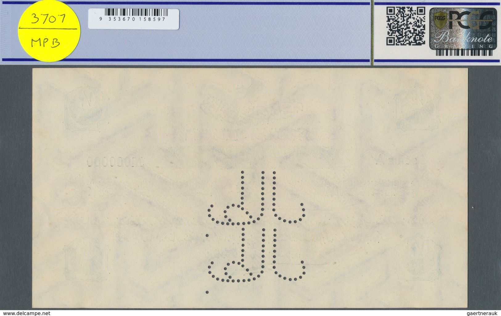 Turkey / Türkei: 1/2 Livre ND(1916-17) Specimen P. 89s With Zero Serial Numbers And Specimen Perfora - Türkei