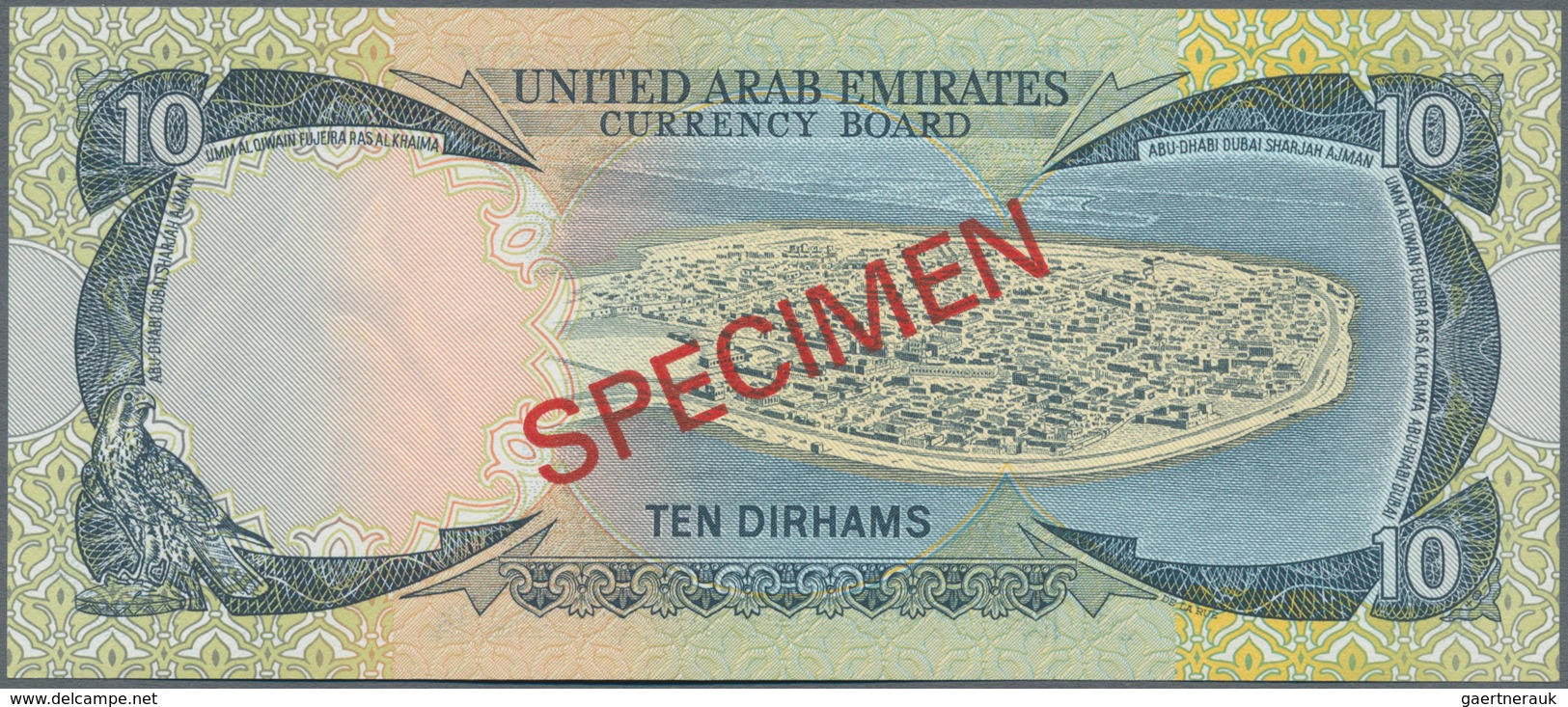 United Arab Emirates / Vereinigte Arabische Emirate: United Arab Emirates Currency Board 10 Dirhams - Ver. Arab. Emirate