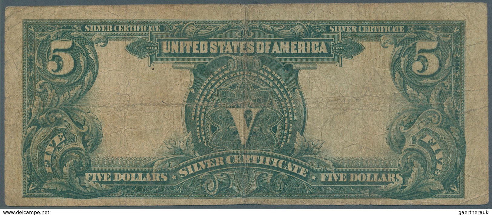 United States Of America: 5 Dollars Silver Certificate Series 1899, P.340 In Well Worn Condition Wit - Sonstige & Ohne Zuordnung