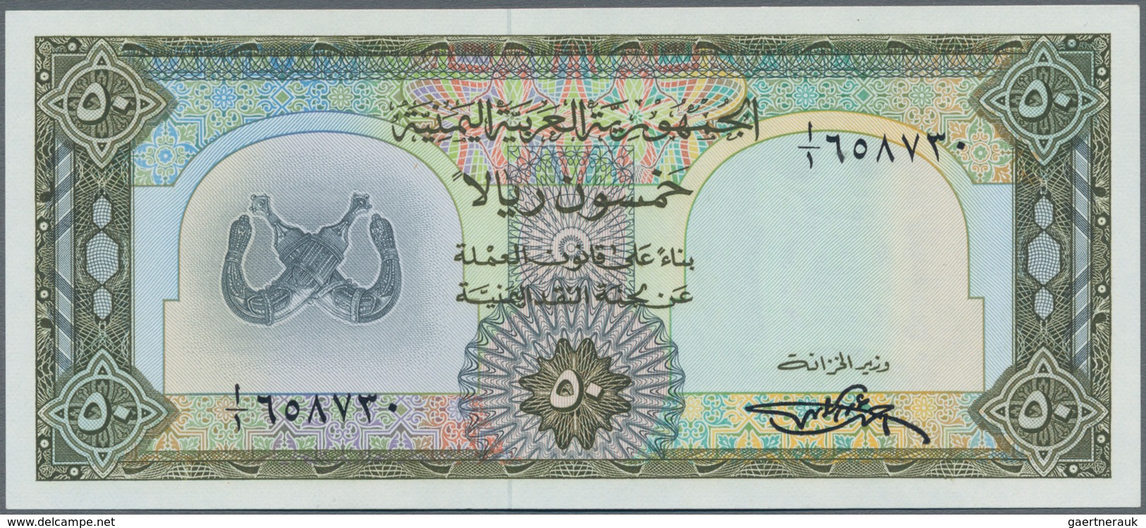 Yemen / Jemen: Arab Republic Of Yemen - Currency Board 50 Rials ND(1971), P.10 In Perfect UNC Condit - Jemen