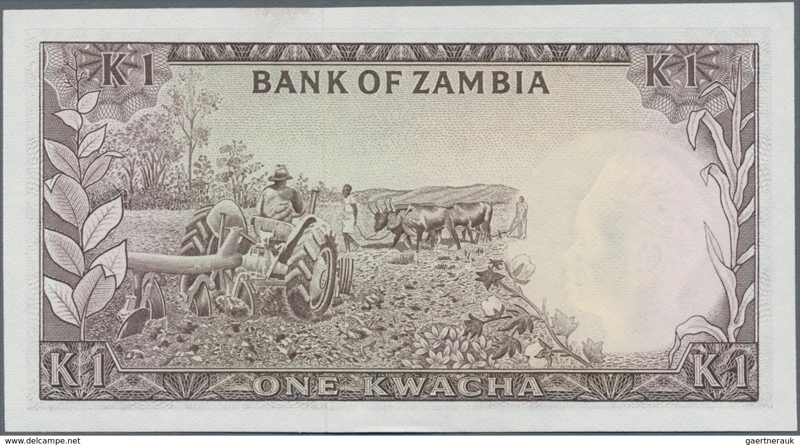 Zambia / Sambia: 1 Kwacha ND(1969), Signature: Zulu, P.10a In Perfect UNC Condition - Zambia