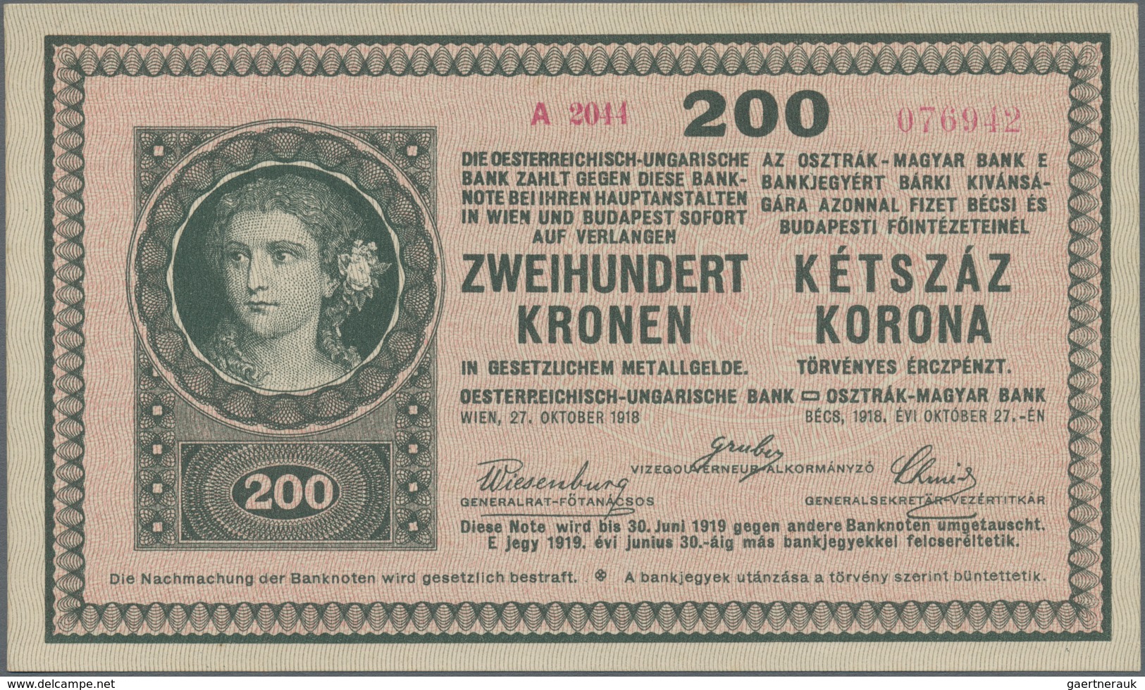 Austria / Österreich: Green Collectors Album (Auffinger-Vordruck-Album) With 49 Banknotes Austria Fr - Oesterreich