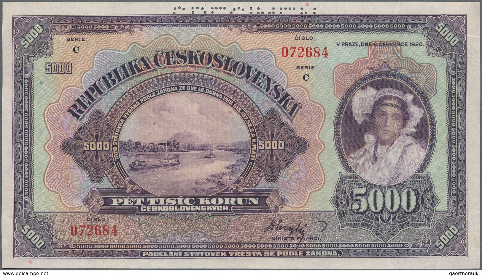 Czechoslovakia / Tschechoslowakei: Huge collectors album with more than 280 banknotes Austria, Czech