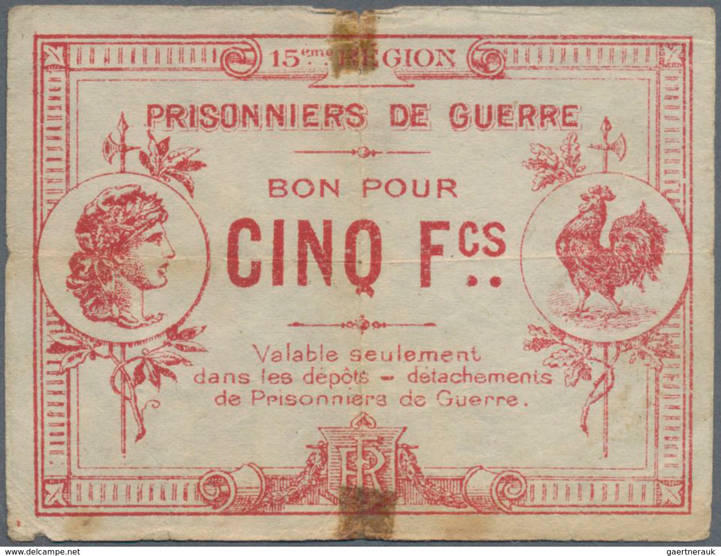 France / Frankreich: Collectors Album With 46 Pcs. French POW Camp Money WW I, For Example Union Min - Other & Unclassified