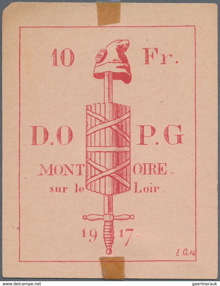 France / Frankreich: Collectors album with 46 pcs. French POW camp money WW I, for example Union Min