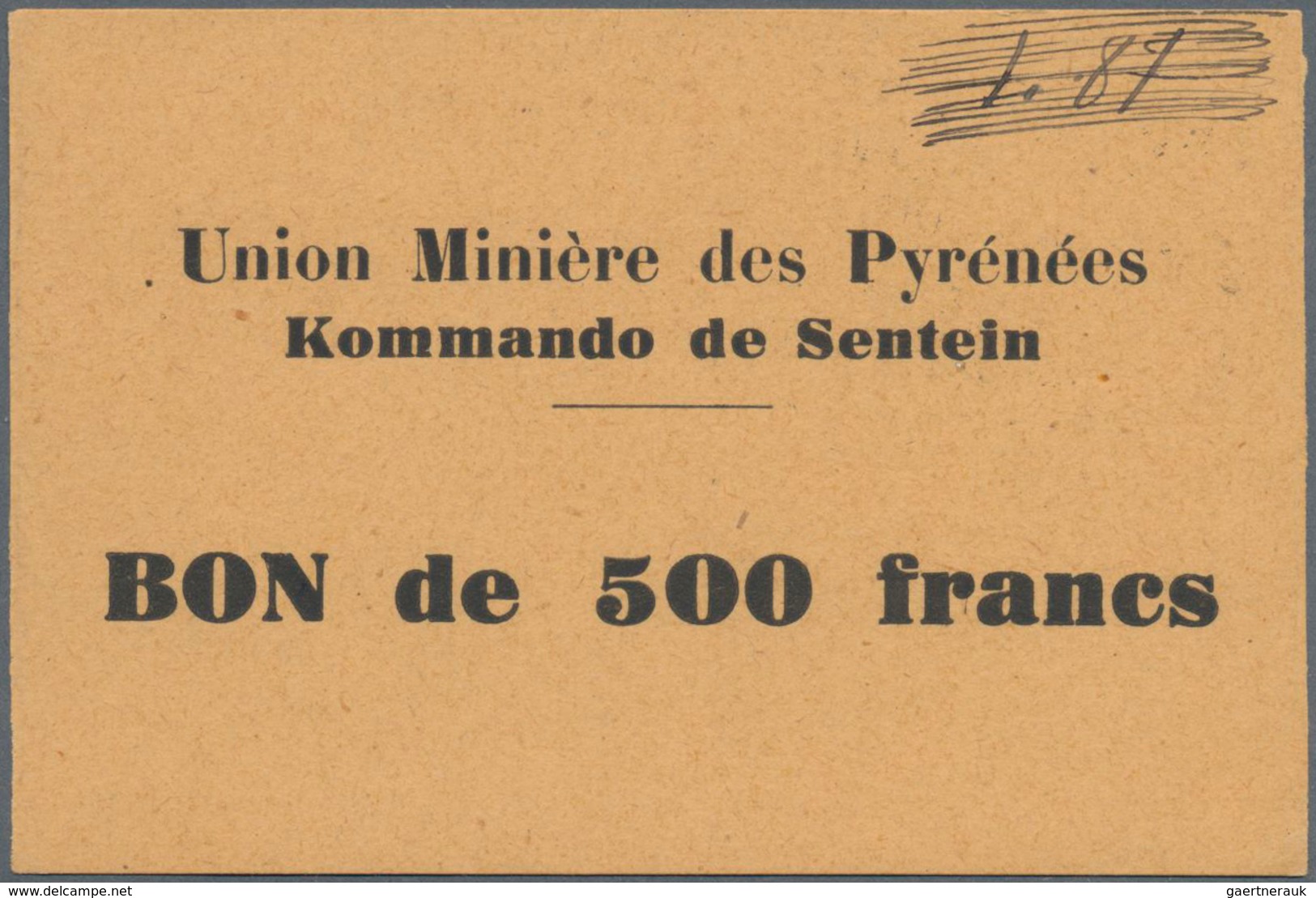 France / Frankreich: Collectors album with 46 pcs. French POW camp money WW I, for example Union Min